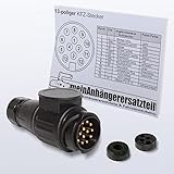 13 poliger Kunststoffstecker 13 poliger Stecker Kunststoffstecker Anhängerstecker 13pol. für Pkw Anhänger