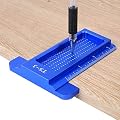 Scribing Ruler Scriber Gauge Layout Scriber Woodworking Measuring Tool T Type for Marking(Blue)