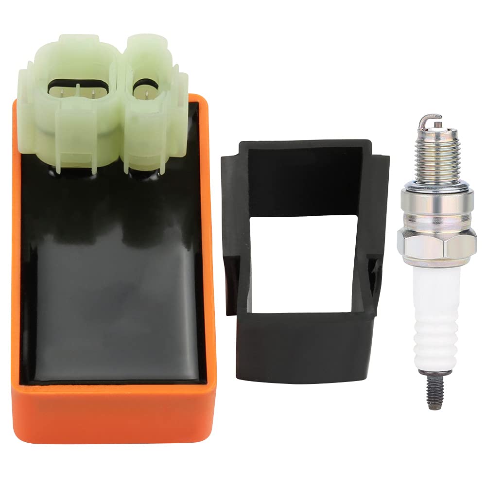 Buy Wetenex 6 Pin AC CDI BOX with A7TC Spark Plug for 50cc 125cc 150cc 200cc 250cc 300cc GT50