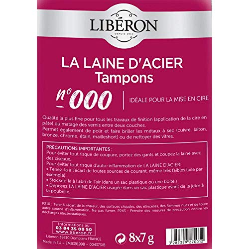 Liberon Stahlwolle, 8 Stück