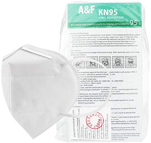 Personal Protective Equipment - A&F Self-priming Filter Anti-particulate Respirator Disposable Face Mask 50/Pack