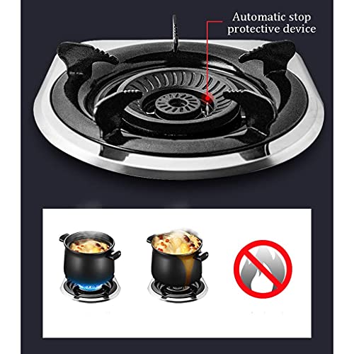 Cuisinière à gaz, Plaque de Cuisson à gaz 4,2 KW ou Double cuisinière à gaz de Camping pour la Cuisson de Table, cuisinière à gaz Propane/Acier Inoxydable Naturel, Compatible avec Tous Les u – Image 5