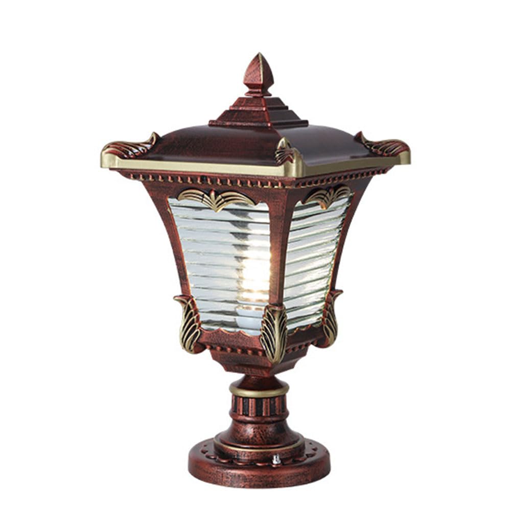 ITOSUI Pillar Light for Fence Deck Waterproof Gate Villa Lighting Fixture Outdoor Courtyard Lamp Fixture Wet Location Rated Creative Cast Aluminium Lamp for Corridor Easy to Install Column Light