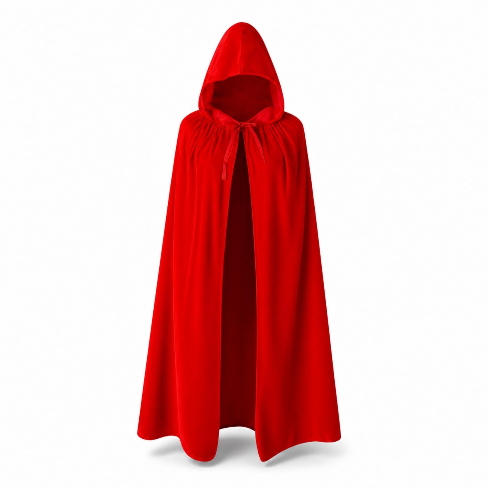 Ufyuayig 1-Piece Red Hooded Cape (160cm)