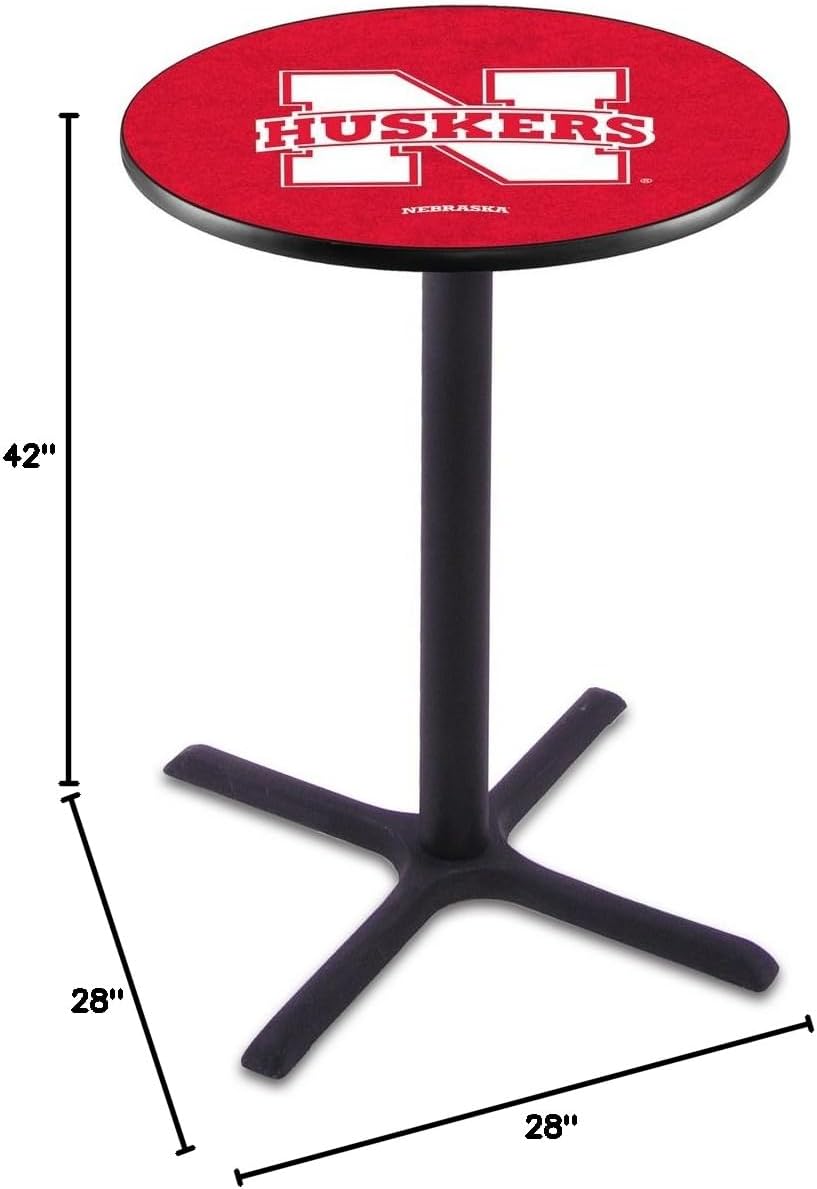 HBS L211-42" Black Wrinkle Nebraska Pub Table by Holland Bar Stool Co.