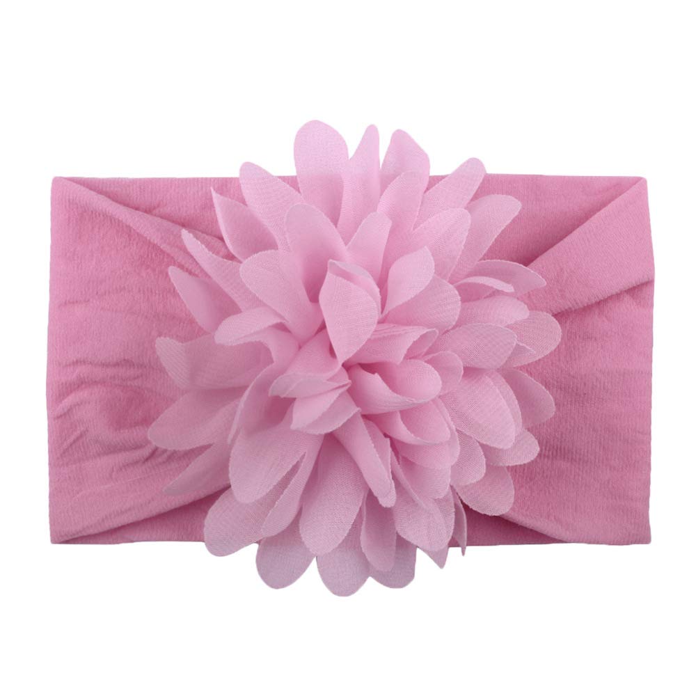 10pcs neonate fasce di nylon fasce per capelli fiore elastico turbante accessori per capelli per neonati bambini neonati