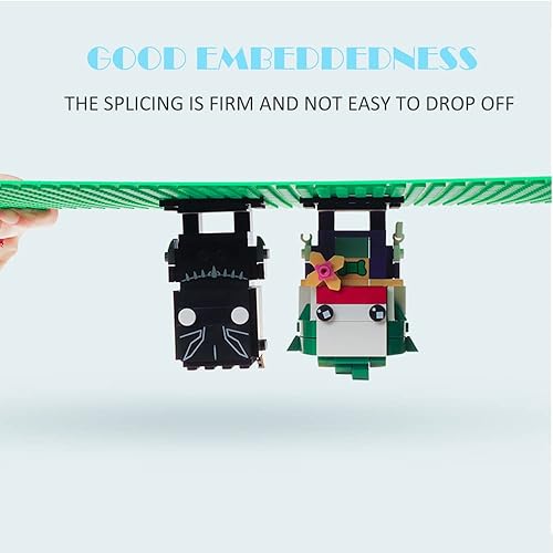 Miniatura 3 de Ulanlan Placa base clásica de 10 x 10 pulgadas para ladrillos de construcción, 100% compatible con todas las principales marcas, paisaje cuadrado de