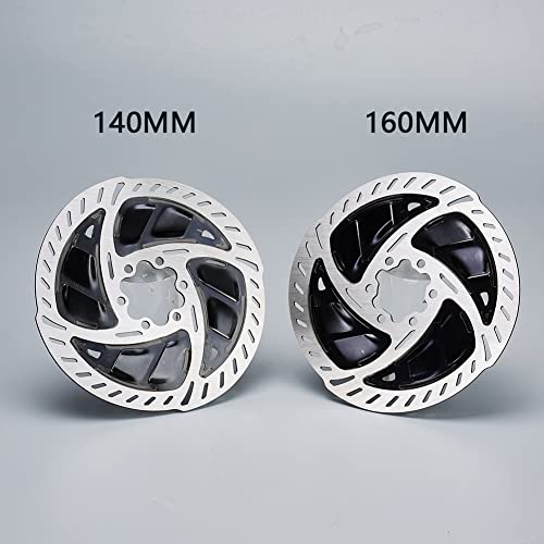 140Mm 160Mm Mtb Bike Disc Brake Cooling Floating Rotor For Mountain Gravel Road Bike Quick Cool Down Rotor Rt900 Brake 6 Bolts (160Mm Silver) #TOP3