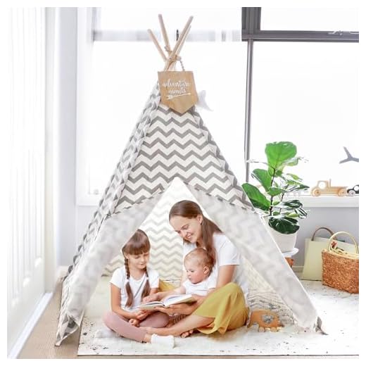 Las Mejores Tiendas de Campaña: Una Guía Definitiva 3 Tiny Land Tipi Infantil, Tienda Campaña para Niños con Alfombrilla & Cadena de luz, Plegable Tienda Campaña Infantil para Interiores y Exteriores, Mejor Regalo para Niños y Niñas