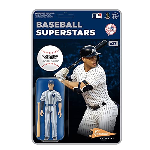 Super7 Mlb Supersports: New York Yankees Giancarlo Stanton Reaction Figure, Multicolor #TOP27