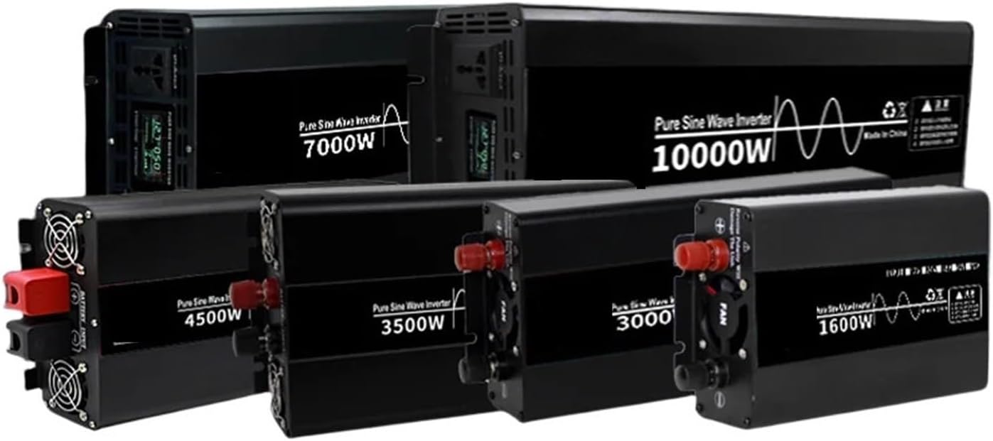 Vehicle Mounted Camping Home Inverter 1000W Battery Input 12V 24V 48V to 220V Output Solar Inverter(Size:12V_AC220V)