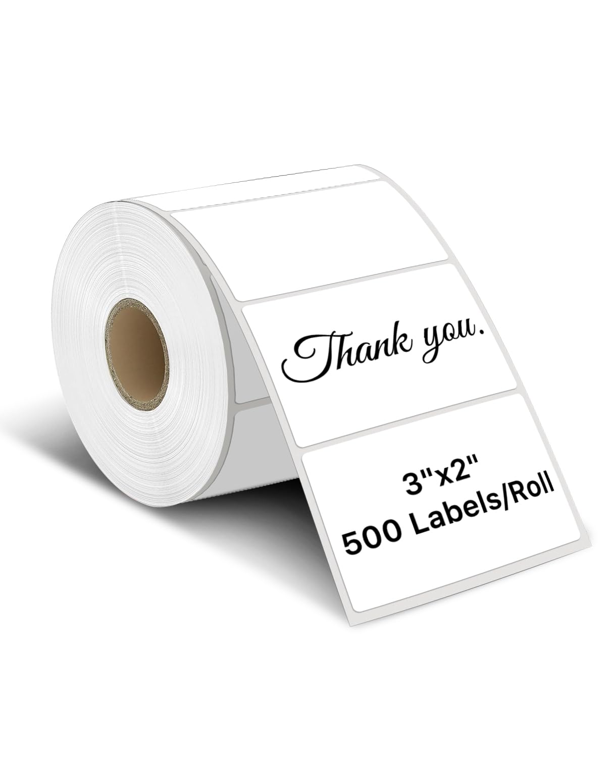 iEager 3" x 2" Thermal Labels, Rectangle Thermal Printer Stickers, Self-Adhesive Durable Sticker with Perforation Line, 500 Labels/Roll, White