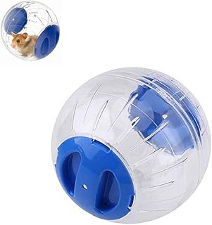 Weiyirot Hamster Toy, Hamster Exercise Ball, 4.7Inch Hamster Ball Mini Hamster Running Ball Transparent Gerbil Special Toy Pet Rolling Ball Small Animal Exercise Wheels(Blue)