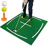 timeina Premium Residential Golf Mat - Premium Turf Indoor/Outdoor Mat - Golf Swing Mat Golf Stance
