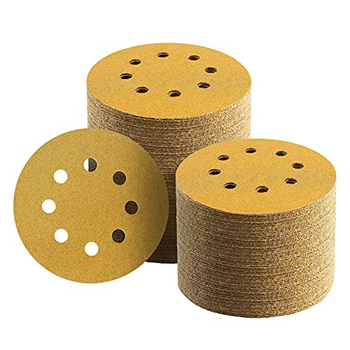 100 Pcs 5 Inch 80 Grit Sanding Discs