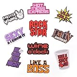 (Party Pack) Elevate Your Photo Booth Experience with Durable & Waterproof Photo Booth Props - Perfect for Weddings, Birthdays, & Photo Booth Businesses - PVC Foamboard Photo Props -10 Pieces per Set