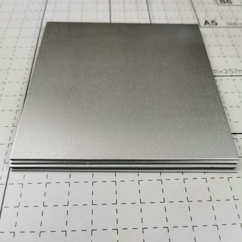 VIGAN Pure Nickel Sheet, 100MM X 100MM, 3MM Thick, 99.99% Purity, Industrial Grade, Nickel Anode for Scientific Research