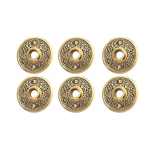 Renovators Supply Manufacturing Pair of Victorian Rosette Antique Brass Cabinet