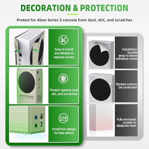 WOLIBEAR Capas magnéticas inteligentes para console Xbox Series S, capa protetora com design clássic