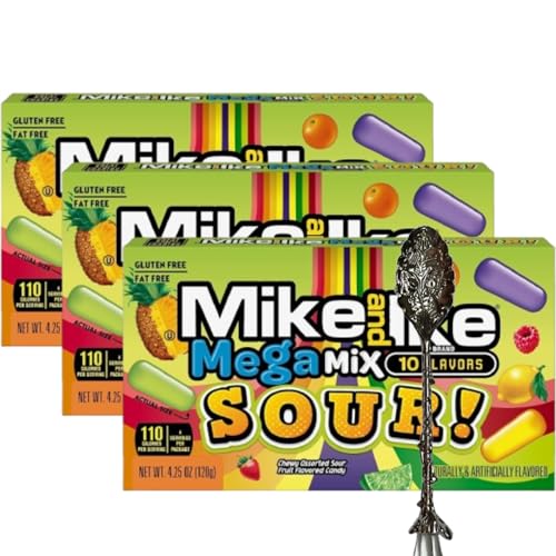 Mike and Ike Dulces Megamix Sour 3 Pack miniatura 1
