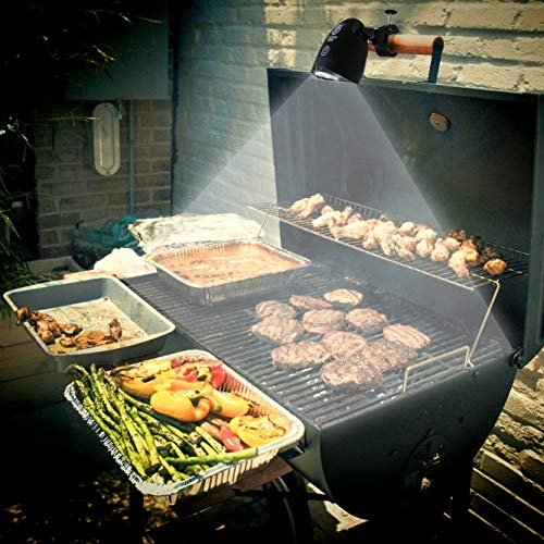 Culinary King LED Barbecue Grill Light - Fully-Adjustable, Attaches to any Grill Handle, 50,000 Hour Lifespan, Lifetime Guarantee