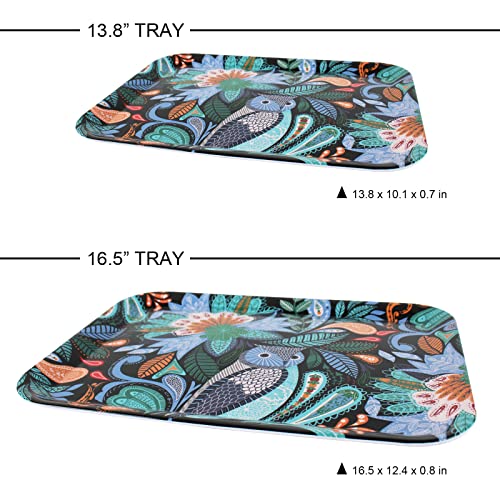 2Pcs Serving Trays: Serving Platters For Breakfast, Lunch, Dinner, Appetizers, Coffee Table, Bbq And Party, Outdoor And Indoor Use,17" And 14"(Colourful,2 Pack) #TOP5