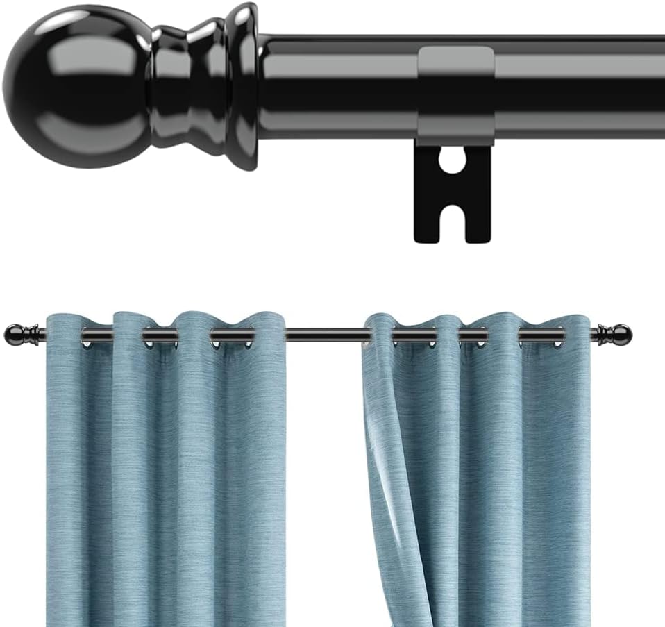 Amazon.com: Curtain Rods for Windows 66 to 120, 1 inch Heavy Duty ...