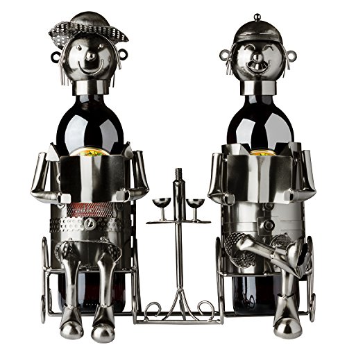 BRUBAKER Wine Bottle Holder Statue 