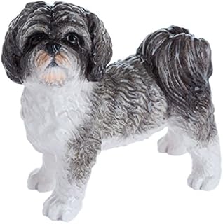 John Beswick Shih Tzu Figurine, Earthenware, Brown/Multi-Colour, 11.5 x 4.5 x 10 cm