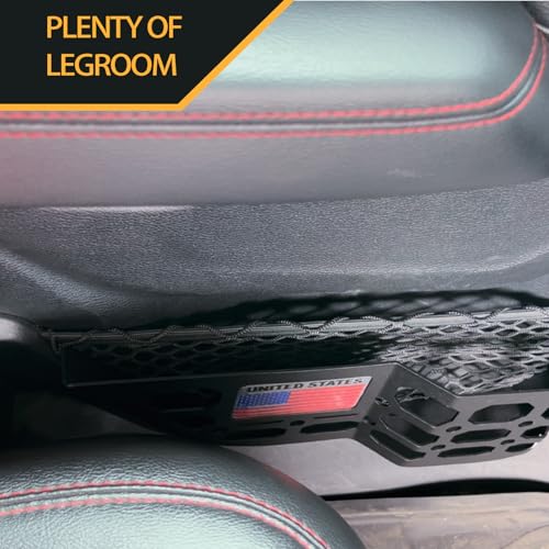 Image of Rear Door Metal Pocket Molle Panels Compatible with 2018-2025 Wrangler JL 4 Door Only & 2020-2025 Gladiator JT | Aluminum Flag Style| Steel Storage Box Replaces The Weak Saggy Net