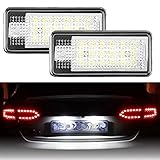 🚗Viene con 18 LED SMD 3528 con luz superbrillante en cada luz de matrícula. Bajo consumo y alta salida de lúmenes. Resistencias de carga integradas y control canbus hasta evitar problemas de código de error OBC.
