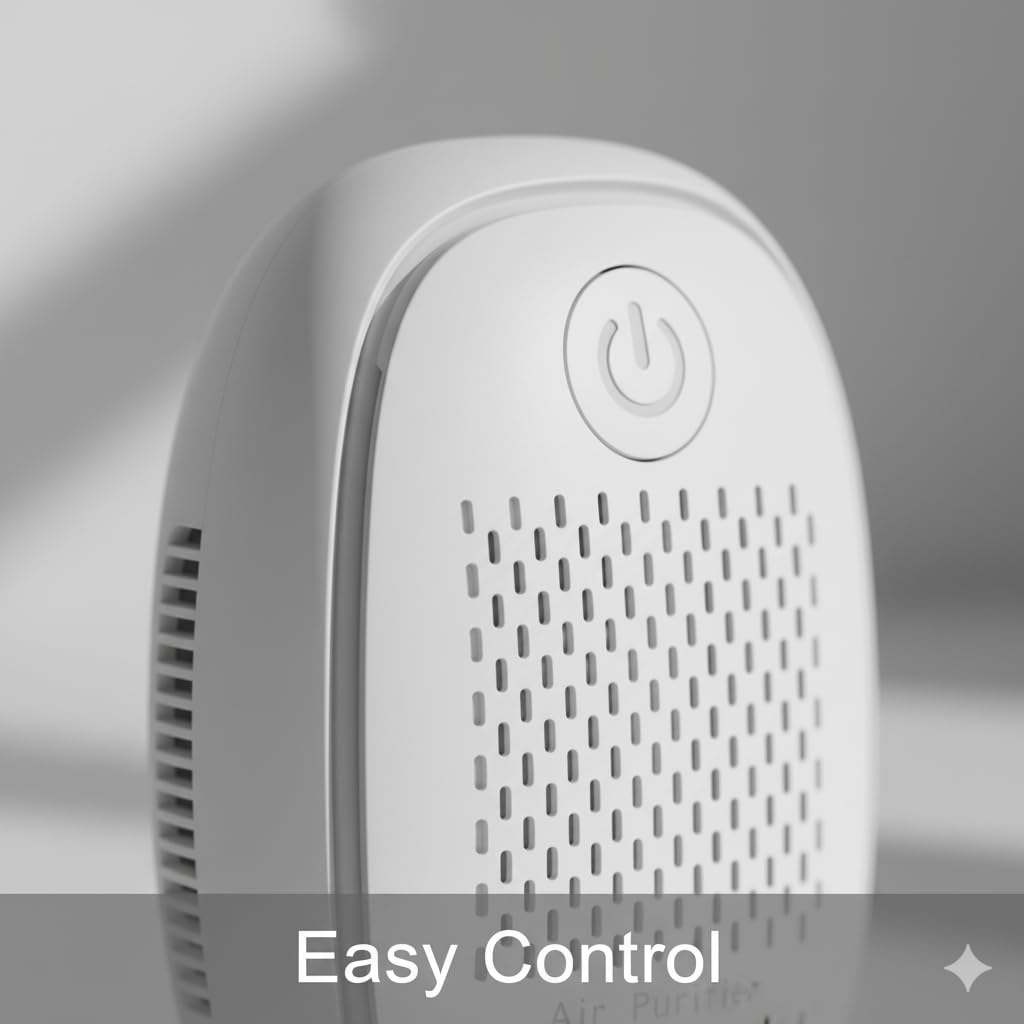 Purificatore d'aria con generatore di ozono per stanze fumatori, neutralizzatore di odori contro fumo di sigaretta, animali domestici e cucina, filtro dell'aria con timer, purificazione dell'aria