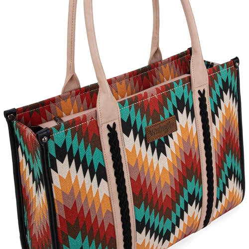 Image of Montana West Wrangler Tote Bag for Women Western Structured Shoulder Bag with Laptop Compartment