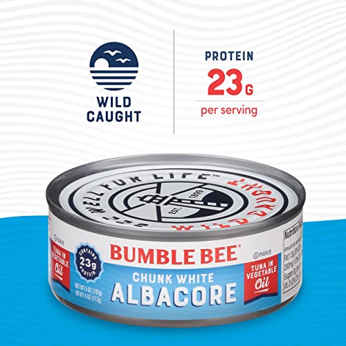 Image of Bumble Bee Chunk White Albacore Tuna in Oil, 5 oz (Pack of 24)