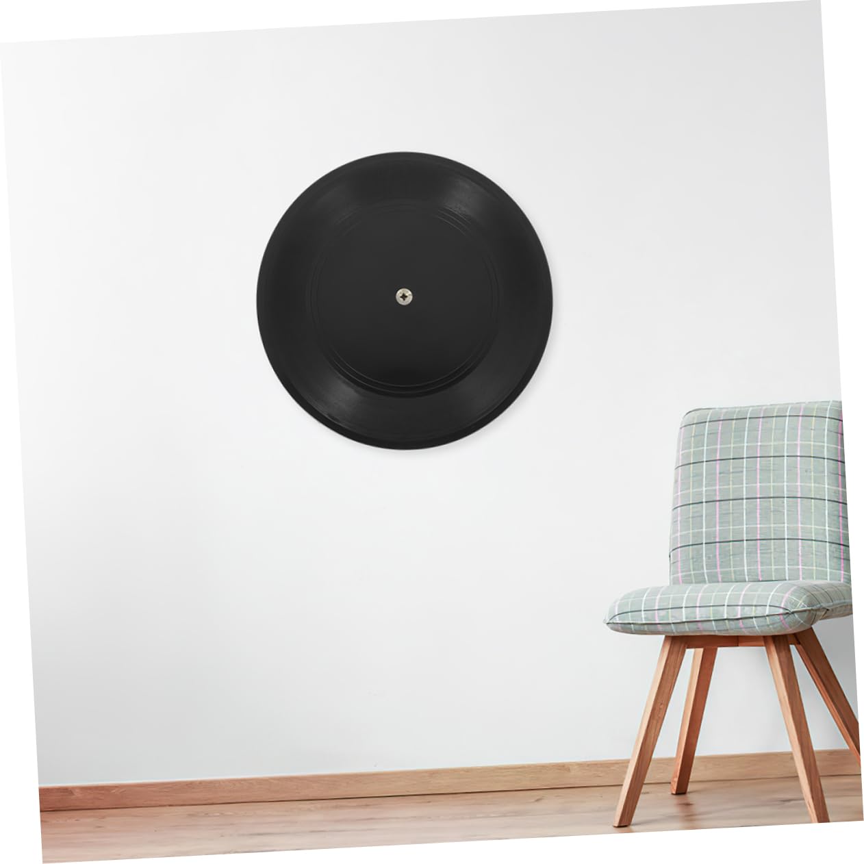 MAGICLULU Schwarze Vinyl Schallplatten für Wanddeko aus Kunststoff 10 Stück