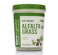 Algopix Similar Product 20 - BareOrganics Alfalfa Grass Powder  Raw