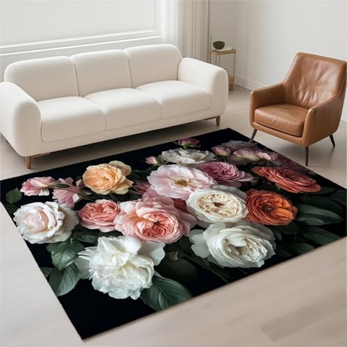 Tapis antidérapant imperméable en pile bouclée résistant et lavable