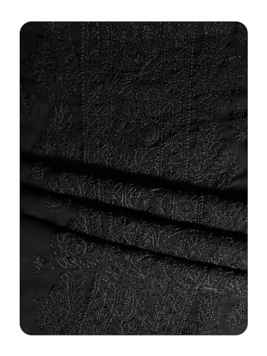 Image of Ada Hand Embroidered Lucknowi Chikankari Unstitched Georgette Salwar Suit with Dupatta for Women - Dress Material 3990