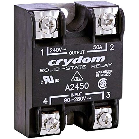 CRYDOM A2450 SSR, Panel Mount, 280VAC, 280VAC, 50A Cover