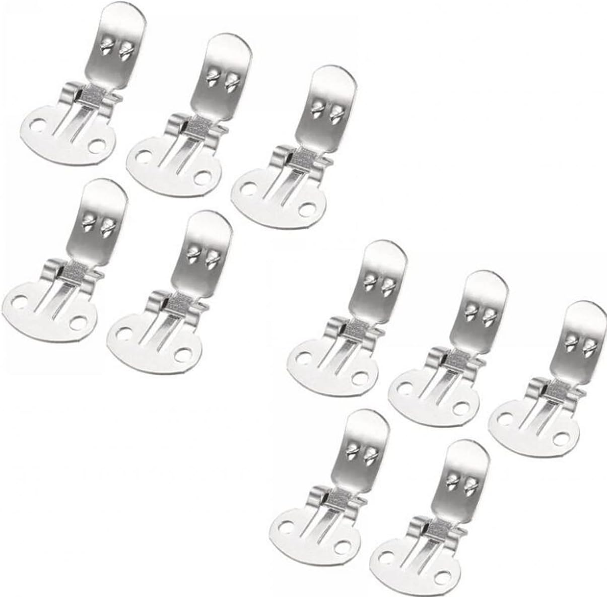 Stainless Steel Flat Blank Shoe Clips Shoe Supplies for DIY Craft Project Crafts Decoration,3 Size,300-Pack