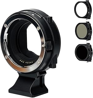 JJC Camera Lens Mount Adapter Replaces for Canon Drop-In Filter Mount Adapter EF-EOS R - with C-PL+NDV insertion filter for Canon EF/EF-S Lens to RF Mount Camera EOS R10 R7 R RP R5 R6