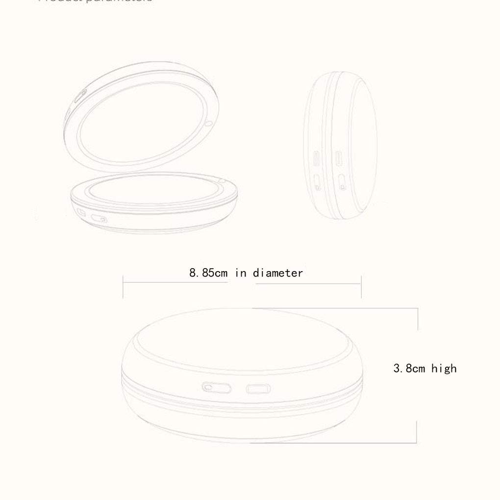 Scaldamani USB, Scaldamani Elettrico Portatile, Power Bank, Scaldamani Tascabile Ricaricabile all'aperto Invernale Scaldamani Sport all'aperto, Campeggio, Power Bank Regalo, Marrone