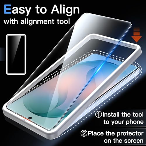 Image of JETech Screen Protector Guard for Samsung Galaxy S26, 2+2 Pack | with Camera Lens Protector, HD Clear Tempered Glass, Anti-Scratch Protection, Easy Installation Tool