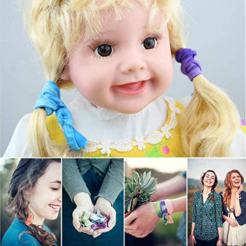 Arlai 36 Yards Ribbon Elastic Foldover Elastics Stretch Hair Ties Headbands For Hair Bow, Clothing & Accessories,Diy (18 Colors, Each Color 2 Yard) #TOP4