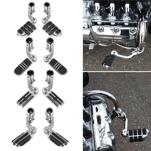 Repose-pieds de moto Suzuki noir avec fixation pare-chocs 32mm - 3