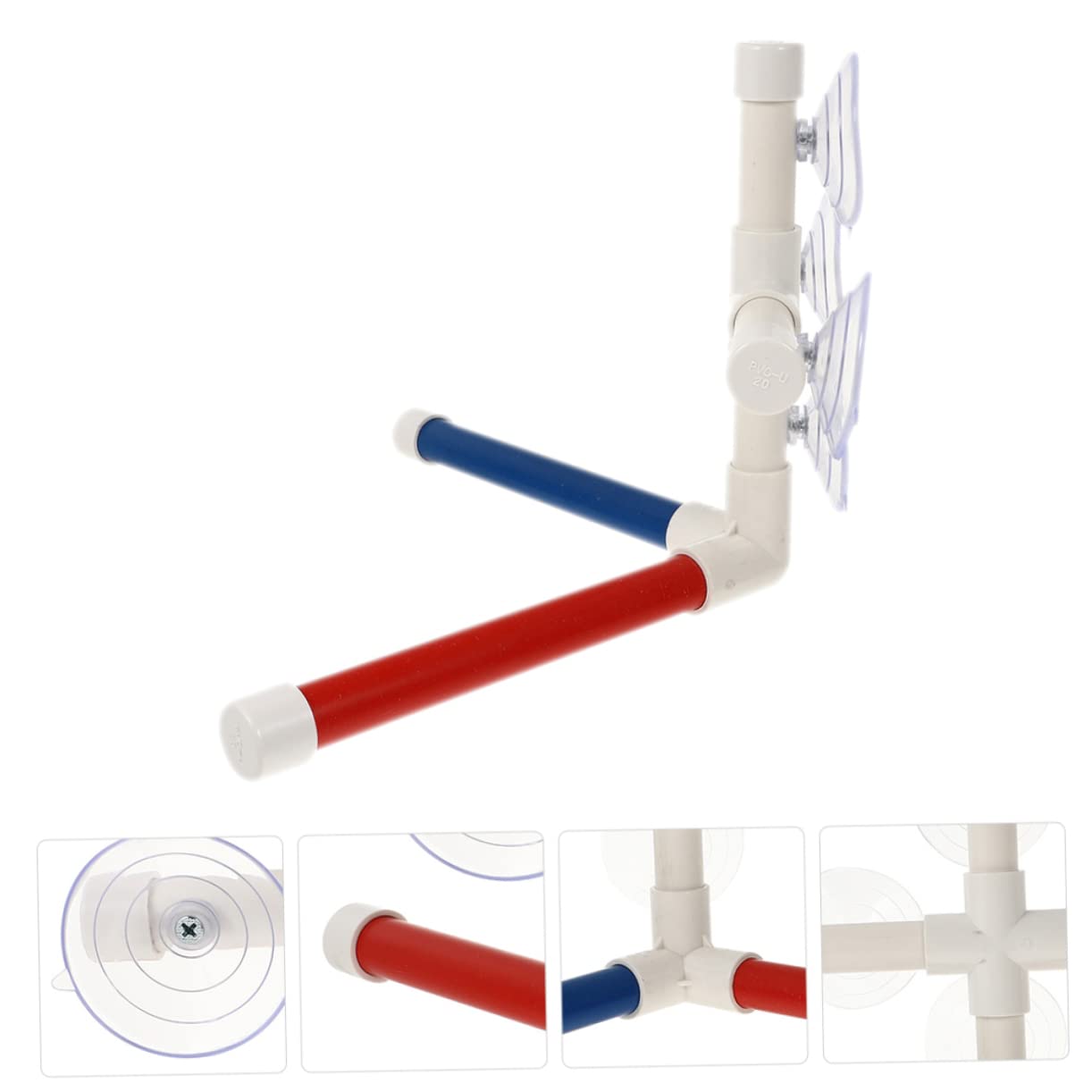 POPETPOP 2sets Supporto Per Uccelli Con Ventose Gioco Per Pappagalli e Parrocchetti Trespolo Per Bagno Attività Interattiva e Pratica Adatto Uccelli Di Piccole Resistente e Sicuro