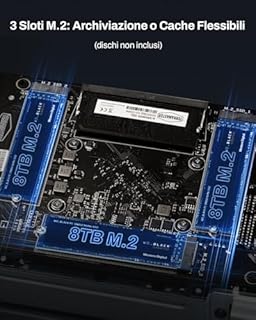 TERRAMASTER F4-425 Plus NAS Storage - 4Bay Intel N150 Quad-Core CPU, 16GB RAM DDR5, 5GbE LAN x 2, M.2 Slot x 3, Network Attached Storage per Lavoro di Gruppo, Server Multimediale (Diskless)