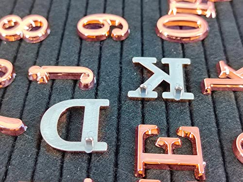 G Gamit Rose Gold Letters And Heart-Shaped Felt Letter Board Message Sign #TOP3
