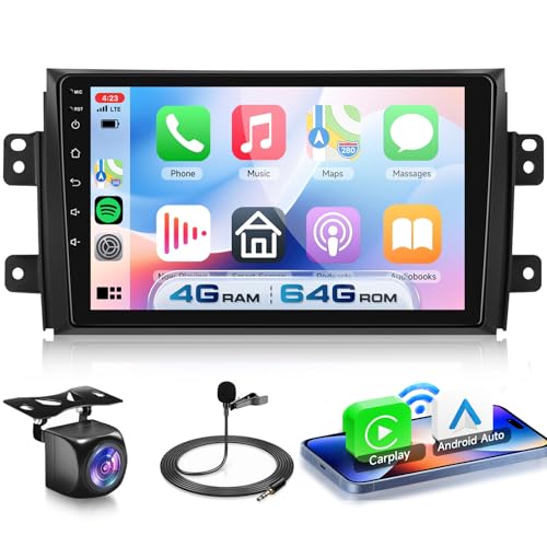 Compatibilità del Veicolo: Questa unità di testa della autoradio android si adatta per Suzuki SX4 2006-2013 Fiat Sedici 2005-2014. Non è necessario modificare i cavi di alimentazione della macchina con il cablaggio plug and play
