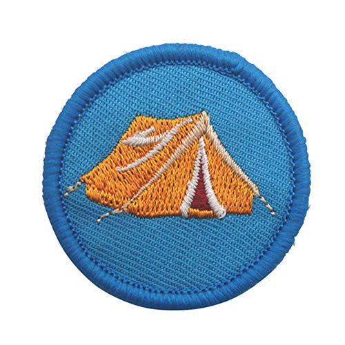Parches para planchar YA-Uzeun con diseño de American Boy Scout, parches para ropa bordados, verde, tent